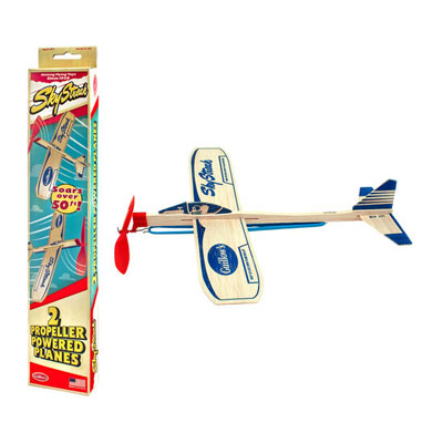 Wooden toy airplane